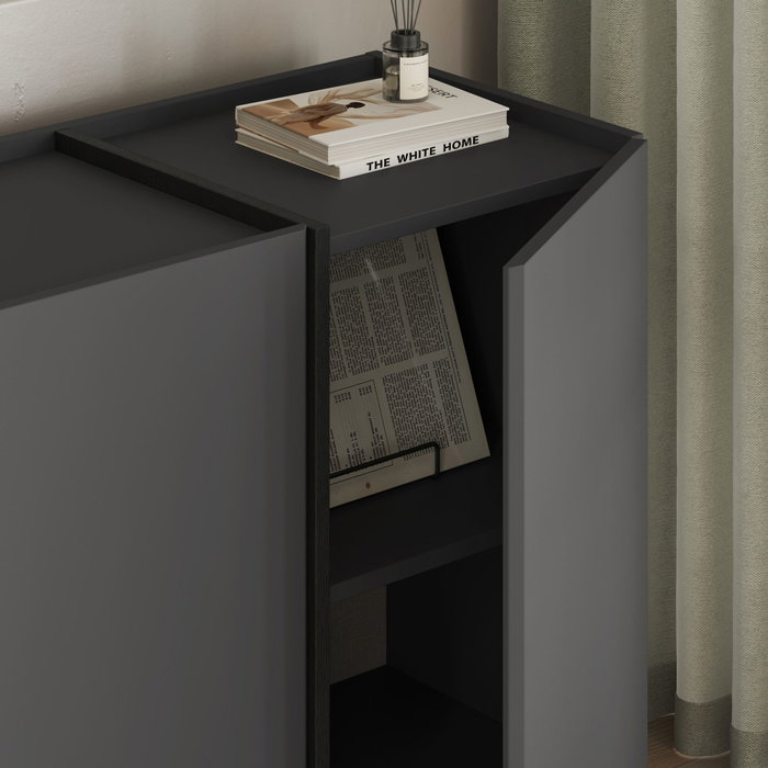 Nordure Consola Antracita y Negro